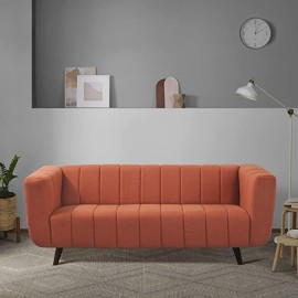 Sleepyhead Kiki - 3 Seater Sofa (Fabric, Lava Orange)